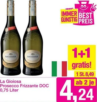 Sutterlüty La Gioiosa Prosecco Frizzante DOC 0,75 Liter Angebot