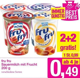 Sutterlüty fru fru Sauermilch mit Frucht 200 g Angebot