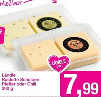 Sutterlüty Ländle Raclette Scheiben pfeffer oder Chili 300 g Angebot