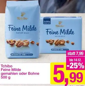 Sutterlüty Tchibo Feine Milde gemahlen oder bohne 500 g Angebot