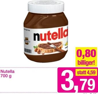 Sutterlüty Nutella 700 g Angebot