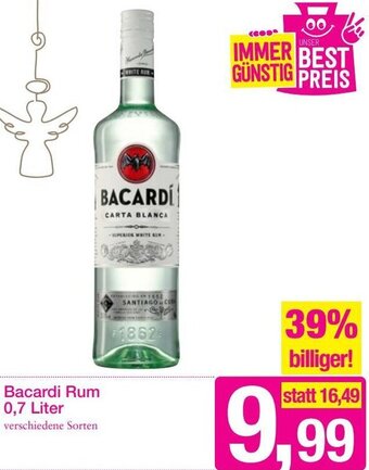 Bacardi Rum 0,7 Liter