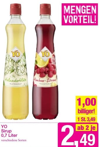 Sutterlüty YO Sirup 0,7 Liter Angebot