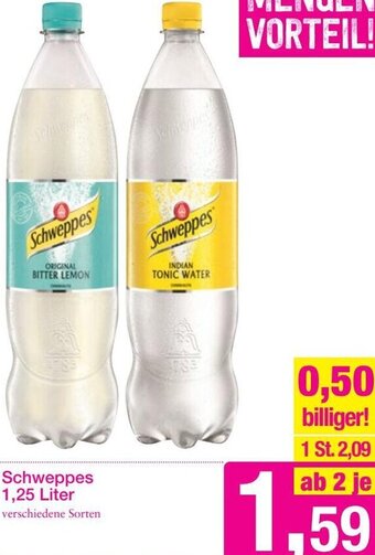 Sutterlüty Schweppes 1,25 Liter Angebot