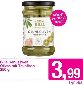 Sutterlüty Billa Genusswelt Oliven mit Thunfisch 250 g Angebot