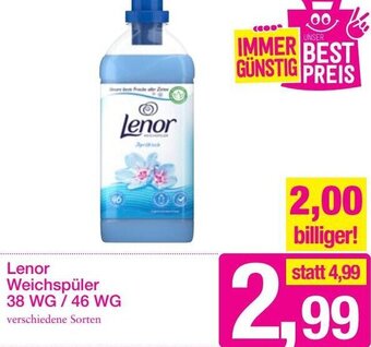 Sutterlüty Lenor Weichspüler 38 WG / 46 WG Angebot