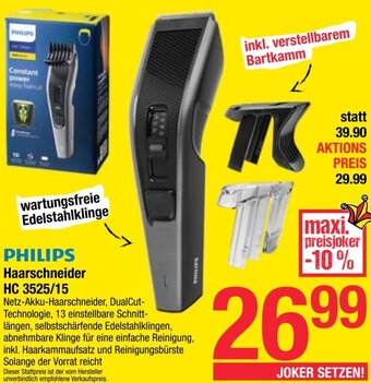 Maximarkt Philips Haarschneider HC 3525/15 Angebot