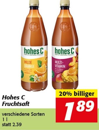 Strasser Markt Hohes C Fruchtsaft 1 L Angebot