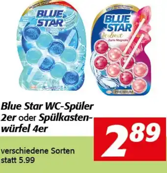 Strasser Markt Blue Star WC-Spüler 2er oder Spülkasten-würfel 4er Angebot