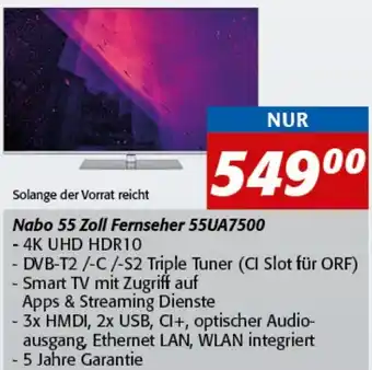 Strasser Markt Nabo 55 Zoll Fernseher 55UA7500 Angebot