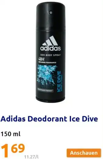 Action Adidas Deodorant Ice Dive 150 ml Angebot