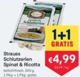 MPreis Strauss Schlutzerlen Spinat & Ricotta 500 g Angebot