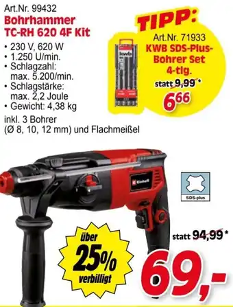 Zgonc Einhell Bohrhammer TC-RH 620 4F Kit Angebot