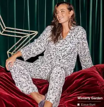 Palmers Damen pyjama-winterly garden Angebot