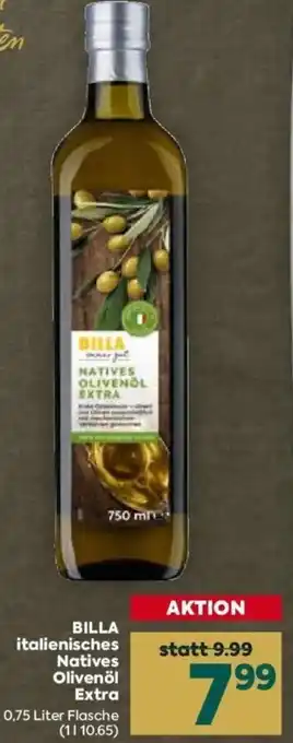 Billa Billa italienisches Natives Olivenöl Extra 0,75 Liter Angebot