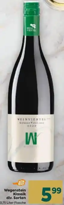 Billa Wegenstein Klassik 0,75 Liter Angebot