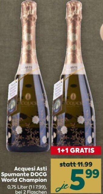 Billa Acquesi Asti Spumante DOCG World Champion 0,75 Liter Angebot