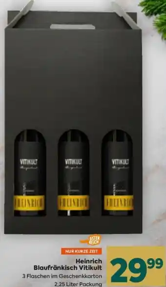 Billa Heinrich Blaufränkisch Vitikult 2,25 Liter Angebot