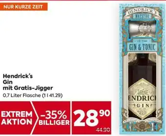 Billa Hendrick's Gin mit Gratis-Jigger 0,7 Liter Angebot