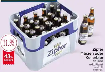 MPreis Zipfer Märzen Oder kellerbier 0.5L Angebot