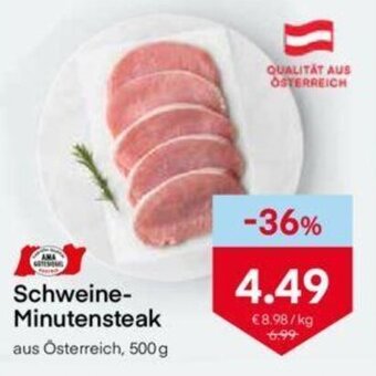 MPreis Schweine Minutensteak 500g Angebot