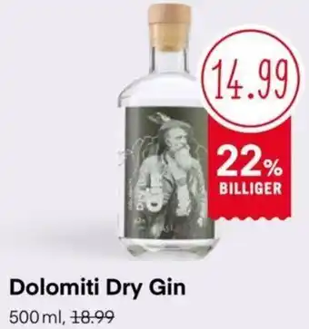 MPreis Dolomiti Dry Gin 500ml Angebot