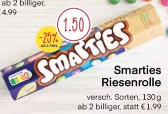 MPreis Smarties Riesenrolle 130 g Angebot