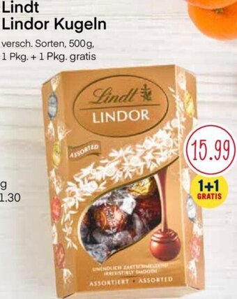 MPreis Lindt Lindor Kugeln 500 g Angebot