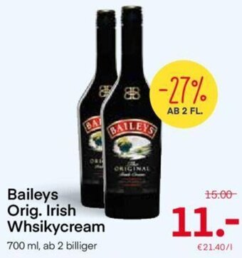 MPreis Baileys Orig. Irish Whsikycream 700 ml Angebot