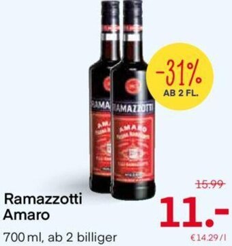 MPreis Ramazzotti Amaro 700 ml Angebot