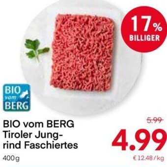 MPreis Bio vom Berg Tiroler Jungrind Faschiertes 400 g Angebot