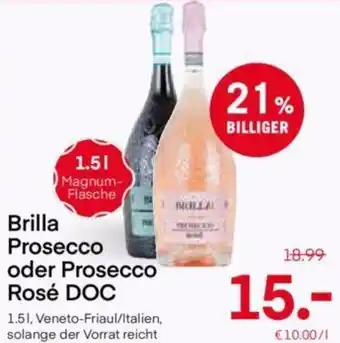 MPreis Brilla Prosecco oder Prosecco Rosé DOC 1.5L Angebot
