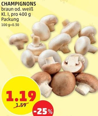 PENNY Champignons 400 g Angebot