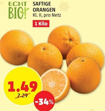 PENNY Saftige Orangen 1 Kilo Angebot