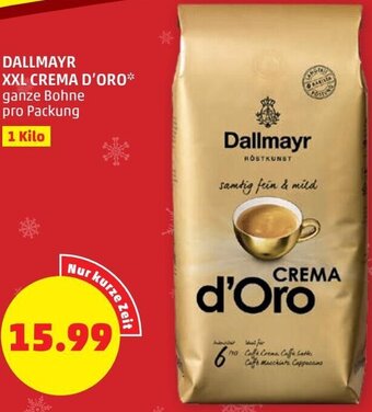 PENNY Dallmayr XXL Crema D'Oro 1 kilo Angebot