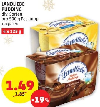 PENNY Landliebe Pudding 500 g Angebot