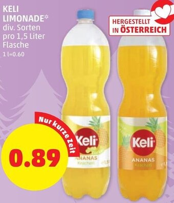 PENNY Keli Limonade 1,5 Liter Angebot