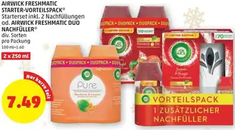 PENNY Airwick Freshmatic Starter-Vorteilspack od. Airwick Freshmatic Duo Nachfüller 2 x 250 ml Angebot