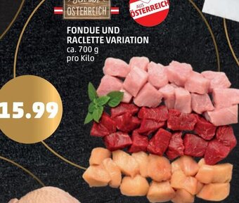 PENNY Fondue und Raclette Variation 700 g Angebot