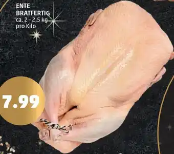 PENNY Ente Bratfertig 2-2,5 kg Angebot