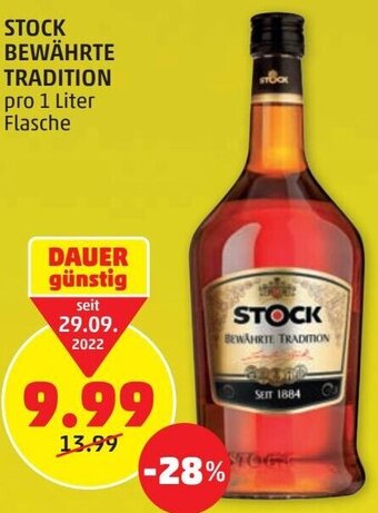 PENNY Stock Bewährte Tradition 1 Liter Angebot