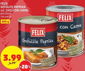 PENNY Felix Gefullte Paprika od. Chili Con Carne 800 g Angebot
