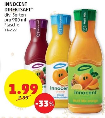 PENNY Innocent Direktsaft 900 ml Angebot