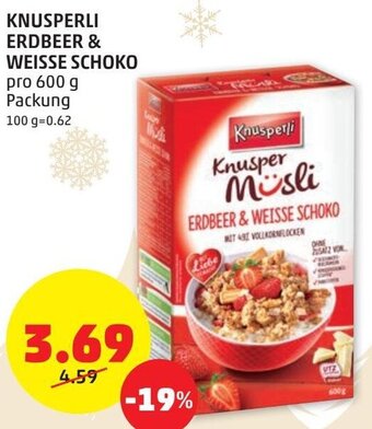 PENNY Knusperli Erdbeer & Weisse Schoko 600 g Angebot