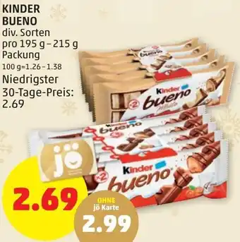 PENNY Kinder Bueno 195 g -215 g Angebot