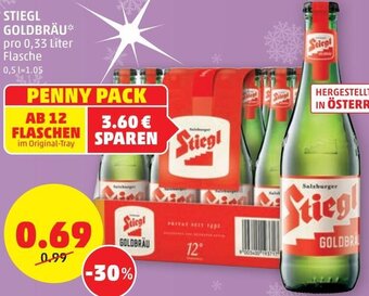 PENNY Stiegl Goldbräu 0,33 Liter Angebot