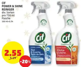 PENNY CIF Power & Shine Reiniger 750 ml Angebot