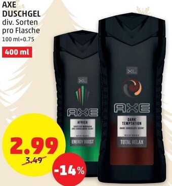 PENNY Axe Duschgel 400 ml Angebot