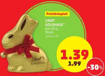PENNY Lindt Goldhase 50g Angebot