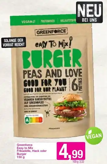 Sutterlüty Greenforce Easy to Mix Frikadelle,Hack oder Burger 150g Angebot